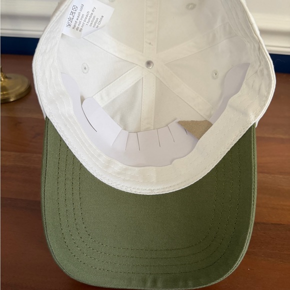New Frasier Sterling Olive White and Green Embroidered Hat NWT - Picture 3 of 4